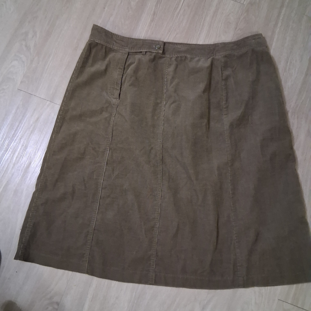 Context Olive Green A-Line Skirt 20W